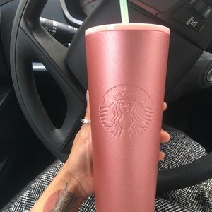 Starbucks stainless steel matte pink Tumblr